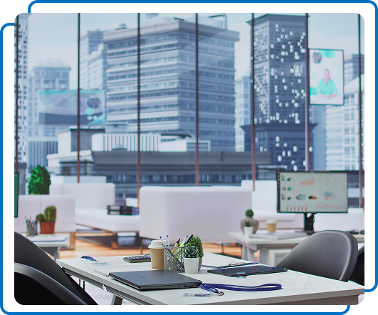 Modern office workspace