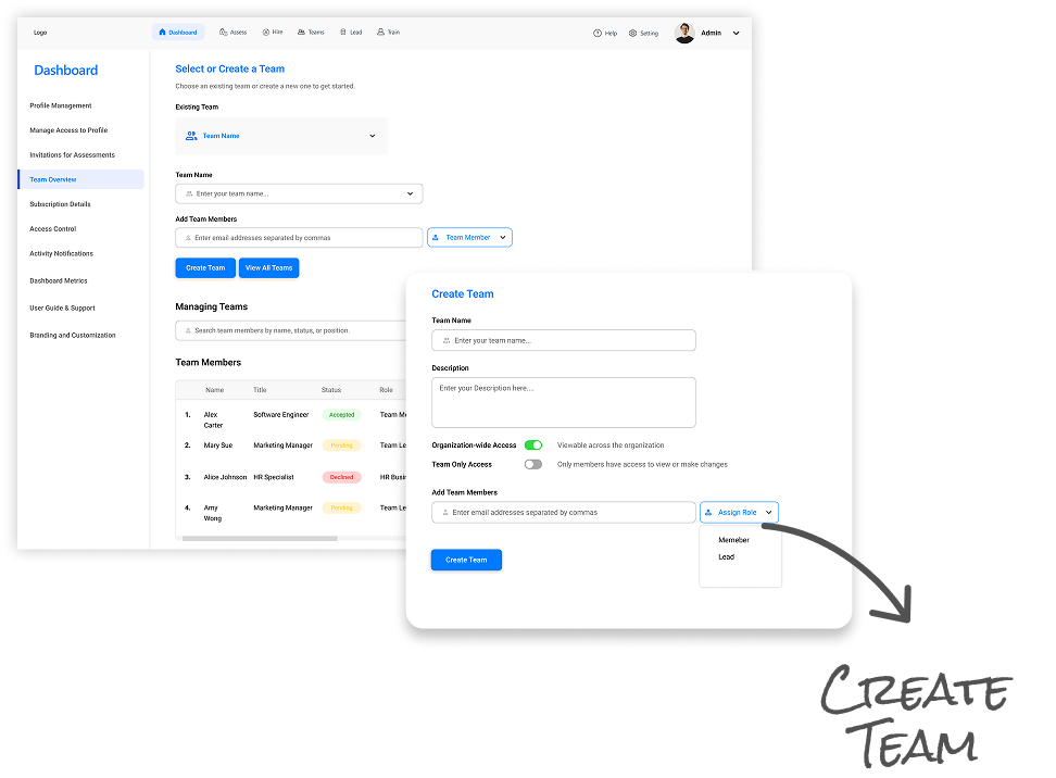 Team Communication Dashboard