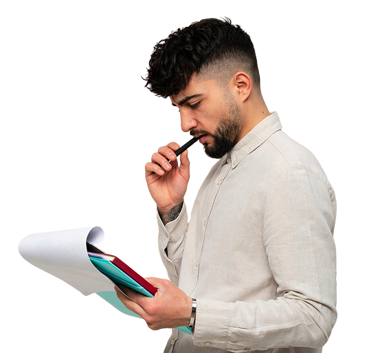 Professional making decisions